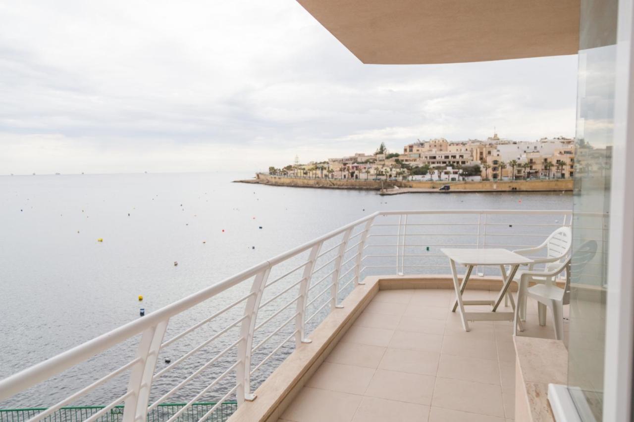 Riviera Holiday Apartments - Seafront - Wifi Marsaskala Exterior foto